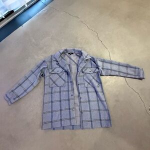 Lulus keep it cool plaid shacket